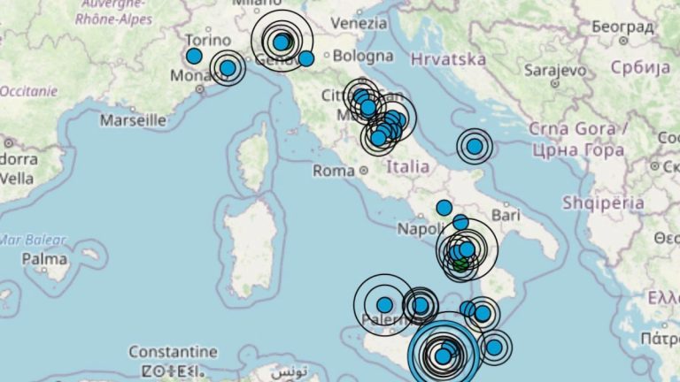 Terremoti in Italia oggi, mercoledì 29 dicembre 2021: le scosse più forti del giorno | Dati INGV