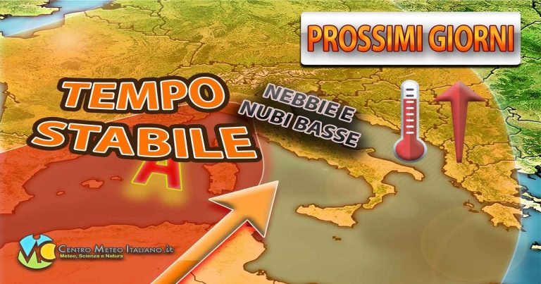 Meteo – Alta pressione sul Mediterraneo non porta solo sole sull’Italia, ma anche nebbie ed aumento dello smog