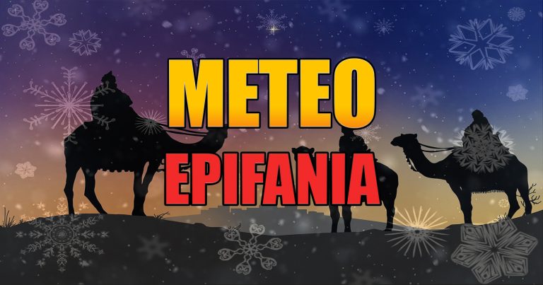 METEO – EPIFANIA con il MALTEMPO INVERNALE con PIOGGIA e NEVE a BASSA QUOTA, i dettagli