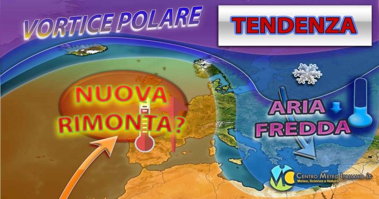 METEO – Dopo il MALTEMPO del WEEKEND con NEVE a bassa quota torna l’ALTA PRESSIONE? Vediamo la TENDENZA