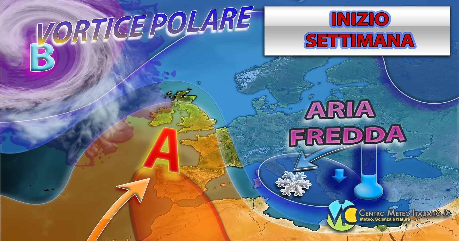 Meteo - settimana dal sapore invernale con freddo e neve in Italia