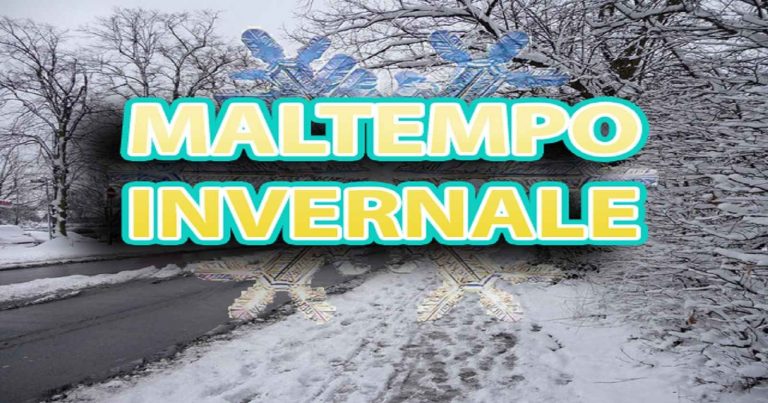 METEO – Ancora MALTEMPO in ITALIA nella giornata odierna su alcune regioni con NEVE a BASSA QUOTA. Vediamo dove