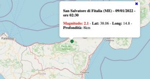 terremoto sicilia domenica 9 gennaio 2022