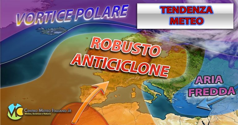 METEO – ALTA PRESSIONE in arrivo porta una lunga FASE STABILE e possibile crisi dell’INVERNO. La TENDENZA