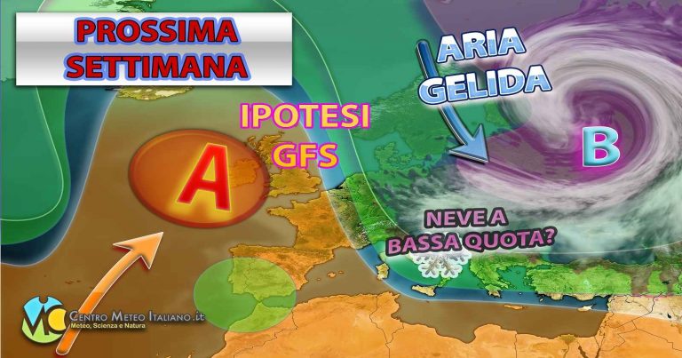 METEO – ANTICICLONE domina in ITALIA, poi è atteso un rapido PEGGIORAMENTO tra il 20 ed il 21 GENNAIO con FREDDO a seguire