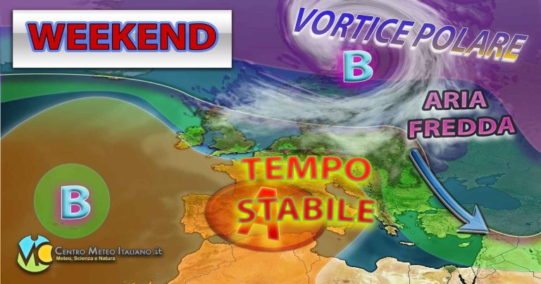 METEO – WEEKEND con tanto SOLE e TEMPERATURE gradevoli nelle ore centrali della giornata. La TENDENZA