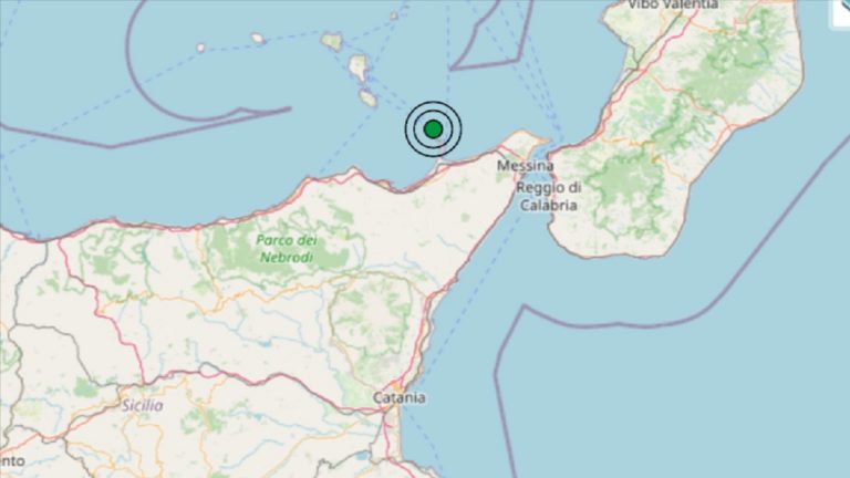 Terremoto in Sicilia oggi, 23 gennaio 2022, scossa M 2.7 sulla costa messinese – Dati Ingv