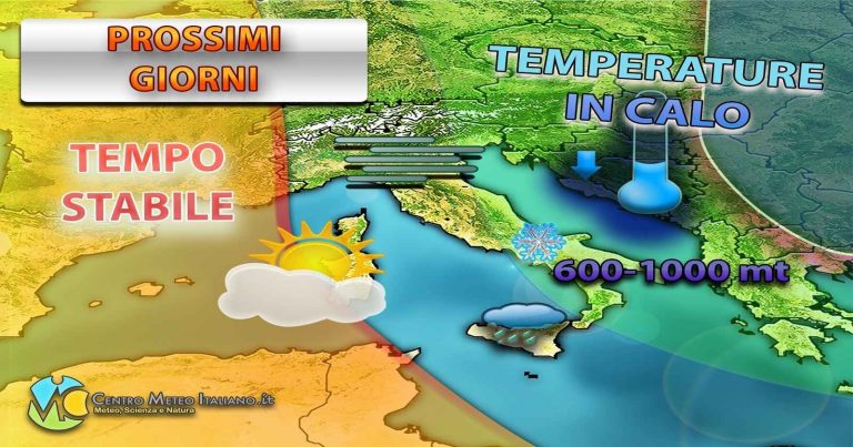 METEO – ANTICICLONE torna protagonista in ITALIA con BEL TEMPO e NEBBIE, ecco fino a quando