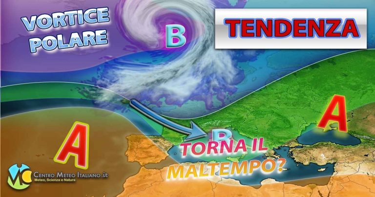 METEO – Tornano le PERTURBAZIONI ATLANTICHE nella prossima settimana con MALTEMPO in ITALIA? Ecco la TENDENZA