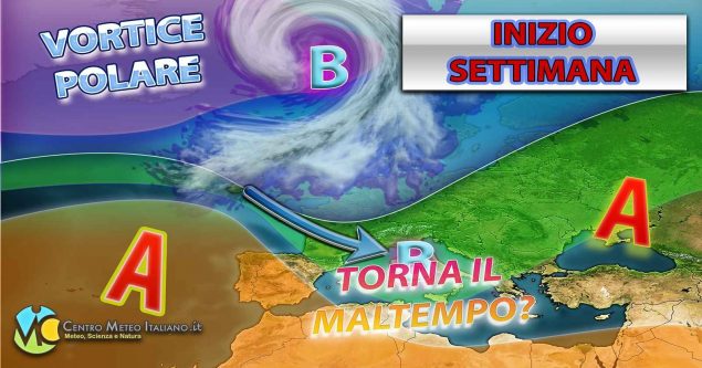 METEO ITALIA: piogge e neve di ritorno già nel weekend