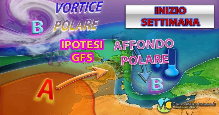 Meteo – Impulso polare per la prossima settimana: possibile perturbazione invernale in vista