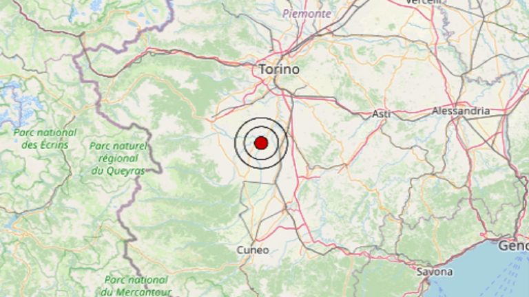 Terremoto in Piemonte oggi, 26 febbraio 2022: scossa M 3.4 avvertita in provincia di Cuneo – Dati Ingv