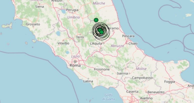 Terremoto oggi, serie di scosse nel centro Italia: la più intensa M 3.4 in provincia di Rieti – Dati INGV