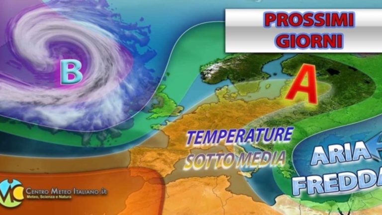 METEO – L’ANTICICLONE prova il recupero sull’ITALIA con BEL TEMPO prevalente, ma clima INVERNALE