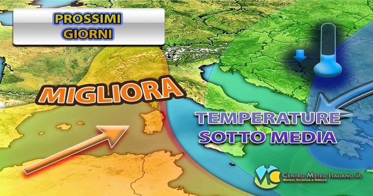 METEO – L’ANTICICLONE alza la testa e torna predominante sull’ITALIA, ecco fino a quando