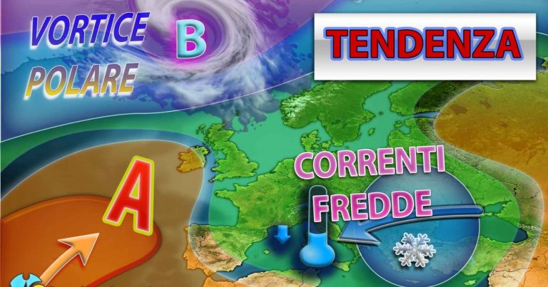 METEO ITALIA – ANTICICLONE alla riscossa, ma attenzione ai possibili impulsi ARTICI