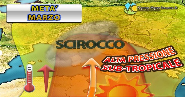 METEO – ANTICICLONE torna dominante in ITALIA con TEMPERATURE in aumento: ecco i dettagli