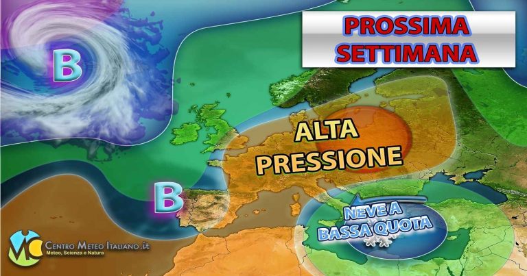 METEO ITALIA – Torna l’INVERNO con PIOGGE e NEVE nel WEEKEND, ancora clima SECCO nel resto di MARZO