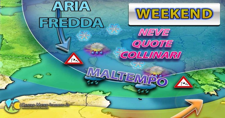 METEO – APRILE esordisce con MALTEMPO INVERNALE e NEVE a BASSA QUOTA per INCURSIONE ARTICA: i dettagli