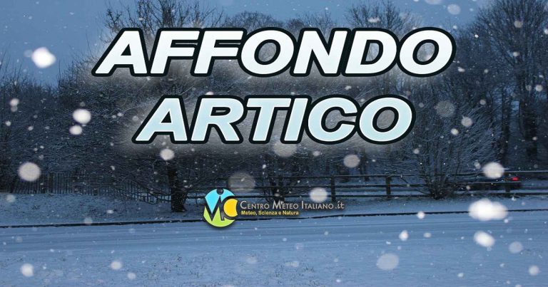 Meteo – Impulso artico determina un weekend freddo con neve a bassa quota e gelate in pianura; i dettagli