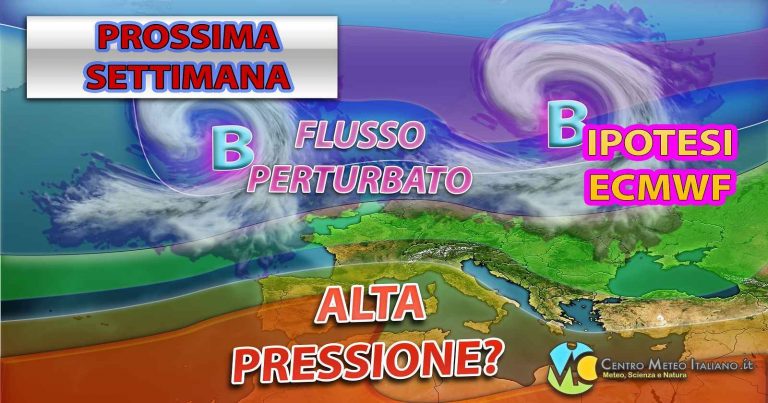 METEO – PROSSIMA SETTIMANA con nuove PIOGGE, poi potrebbe giungere l’ANTICICLONE; le ultimissime