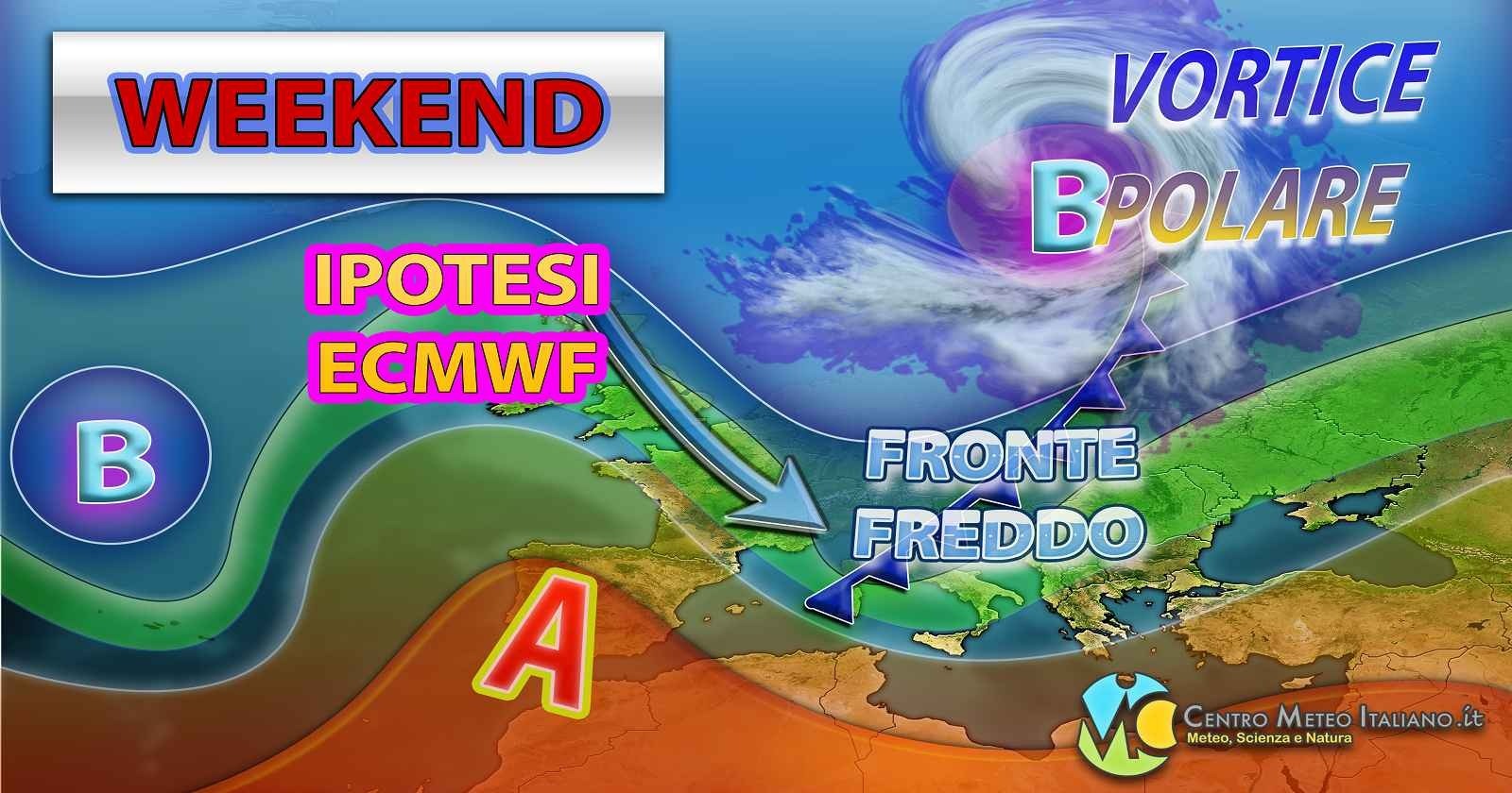 METEO - COLPO di SCENA: nuovo AFFONDO di MALTEMPO in arrivo nel WEEKEND in ITALIA, i dettagli