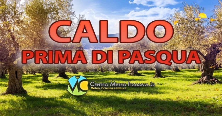 METEO – fase più CALDA in vista della prossima settimana, ma il MALTEMPO potrebbe ripresentarsi con la PASQUA