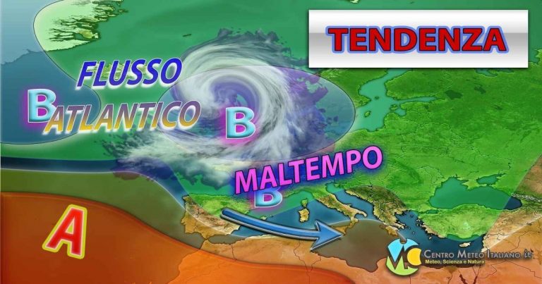 METEO – Ponte del 25 APRILE PERTURBATO con possibile corridoio di MALTEMPO in ITALIA? La tendenza