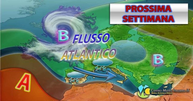 METEO - Pausa dal MALTEMPO breve, nuova IRRUZIONE di MALTEMPO in arrivo PROSSIMA SETTIMANA, i dettagli