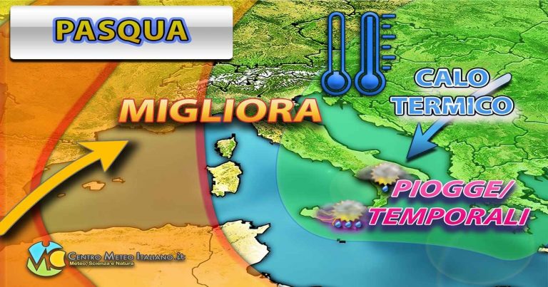 METEO – PASQUA di MALTEMPO, ma non per tutti: miglioramento per PASQUETTA, i dettagli METEO – PASQUA di MALTEMPO, ma non per tutti: miglioramento per PASQUETTA, i dettagli