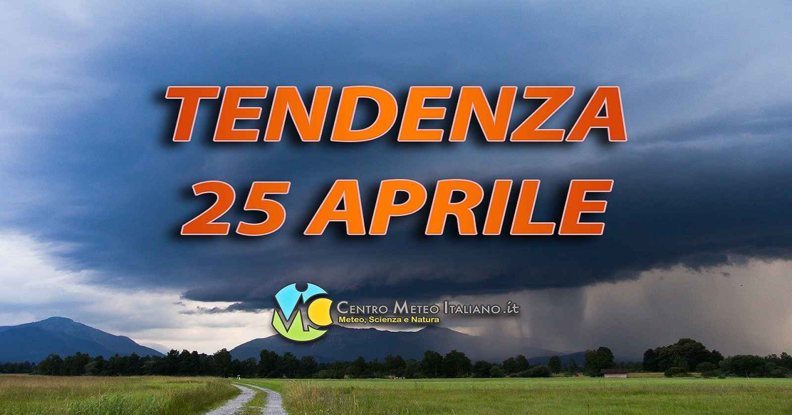 Rischio temporali anche per il ponte del 25 aprile