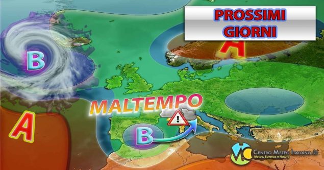 METEO - Nuovo BREAK della PRIMAVERA in arrivo in ITALIA a causa di una PERTURBAZIONE con il ritorno del MALTEMPO