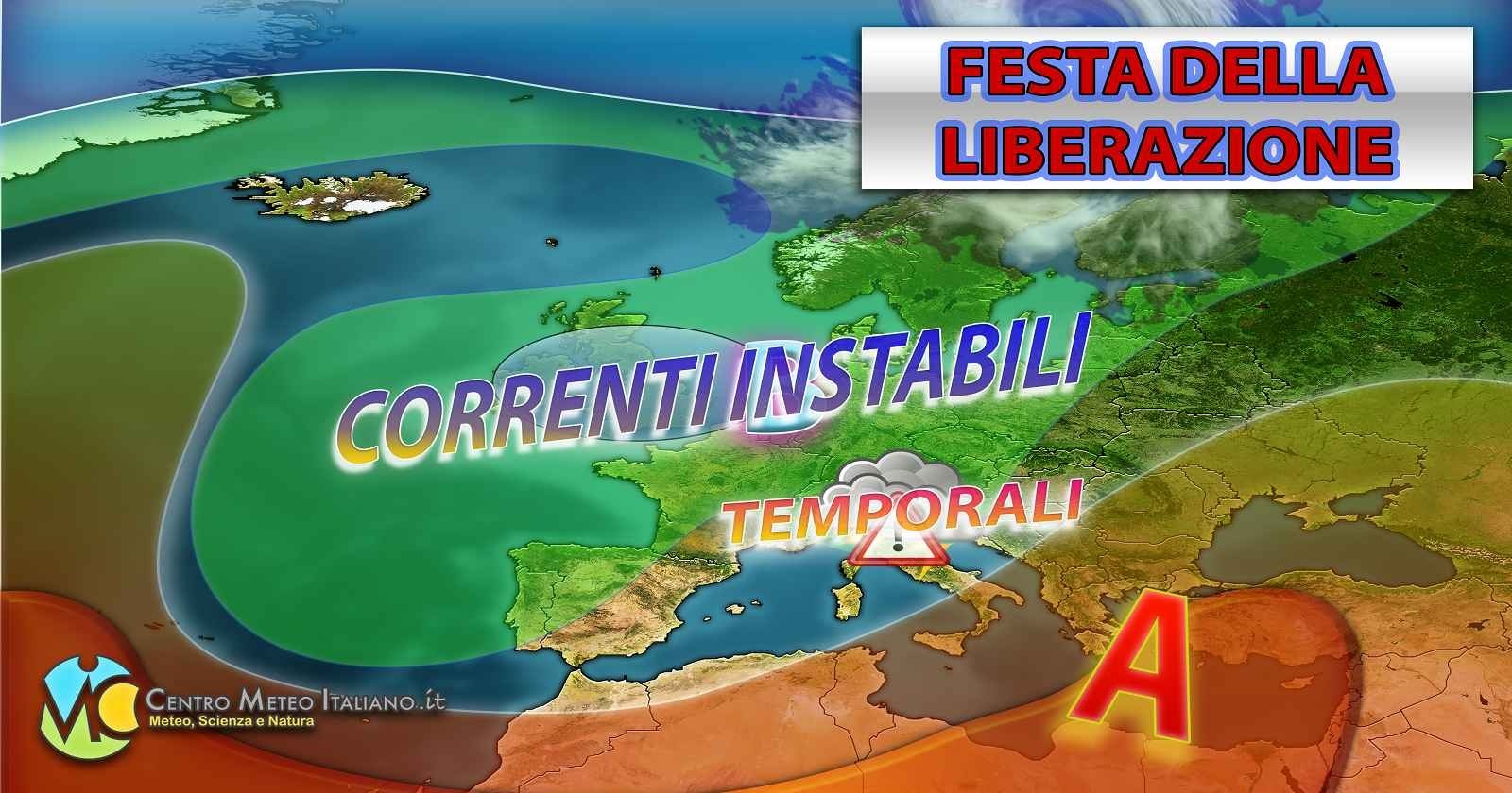 METEO - 25 APRILE ancora INCERTO, ITALIA tra MALTEMPO e STABILITA', poi SUPER ANTICICLONE: la tendenza