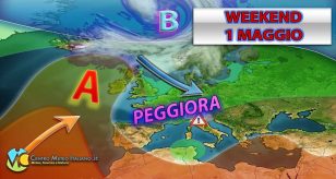 Meteo ITALIA: tornano piogge e temporali nel weekend del 1 maggio