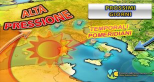 Meteo Italia - prossimi giorni ancora qualche temporale pomeridiano