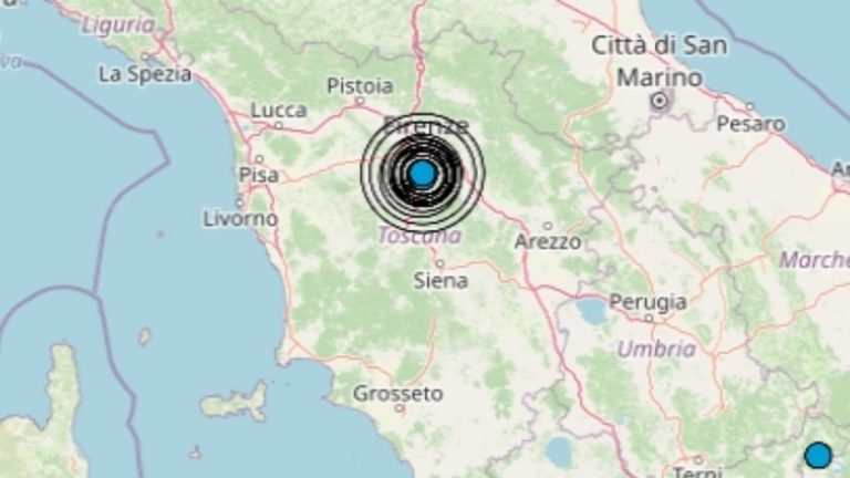 Terremoto in Toscana oggi, 13 maggio 2022, scossa M 2.0 in provincia di Firenze, prosegue la sequenza sismica – Dati Ingv