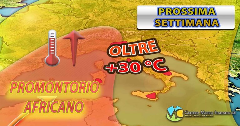 METEO – SQUILLO dell’ESTATE, IMPONENTE ANTICICLONE in arrivo la PROSSIMA SETTIMANA, i dettagli