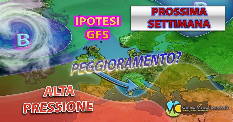 METEO – Prossima settimana cede l’ALTA PRESSIONE con ritorno del MALTEMPO o ancora SOLE e CALDO? La TENDENZA