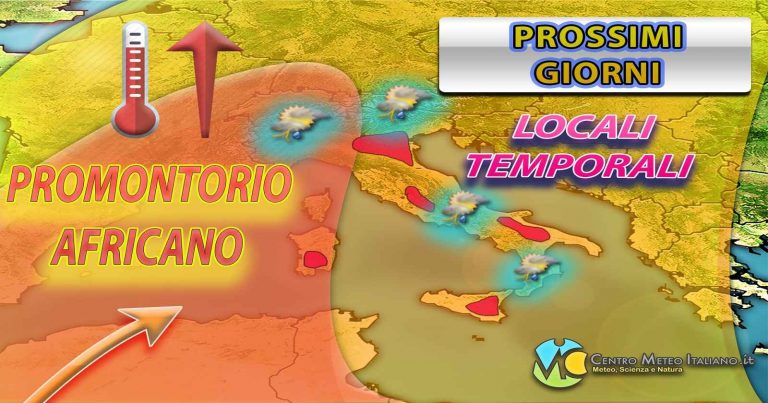 METEO ITALIA – qualche TEMPORALE possibile nei prossimi giorni ma clima molto caldo fino al weekend METEO ITALIA – qualche TEMPORALE possibile nei prossimi giorni ma clima molto caldo fino al weekend