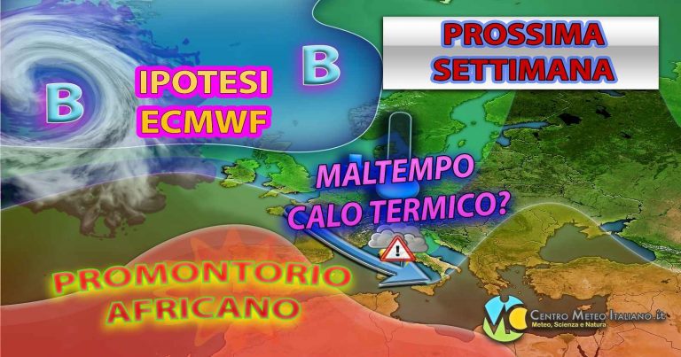 METEO – Dopo l’avvento dell’ESTATE un PEGGIORAMENTO mette nel mirino l’ITALIA la PROSSIMA SETTIMANA: i dettagli