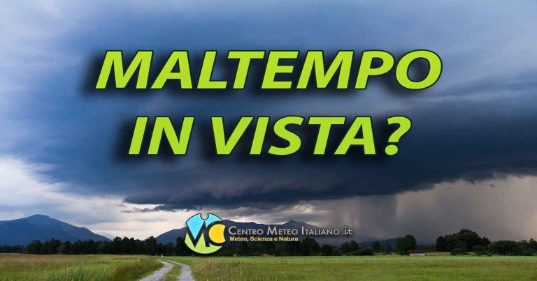 METEO – Cede l’alta pressione con ritorno del MALTEMPO in ITALIA la prossima settimana? Ecco la TENDENZA