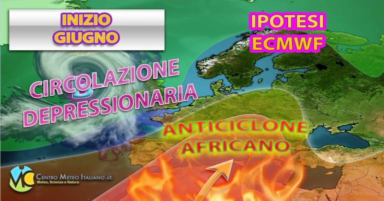 METEO GIUGNO – primo mese dell’estate ad un bivio tra TEMPORALI e intenso CALDO africano, ultimi aggiornamenti