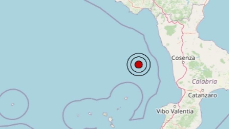 Terremoto in Calabria oggi, 27 maggio 2022, scossa M 2.6 in provincia di Cosenza – Dati Ingv
