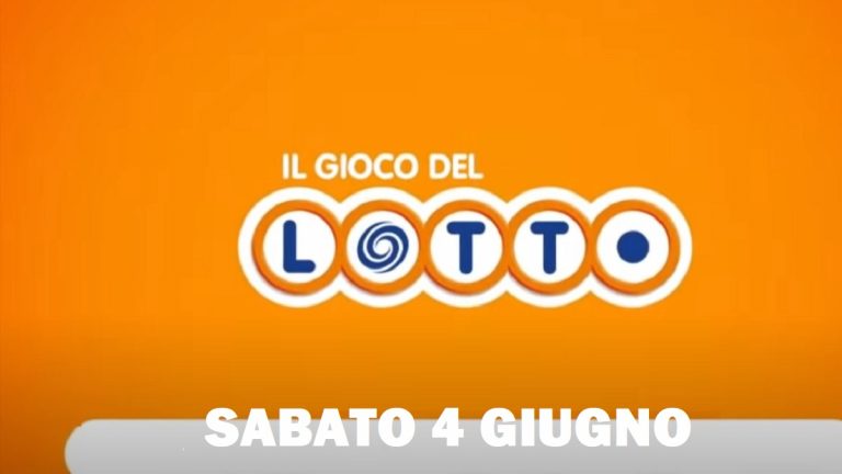 Lotto e Superenalotto estrazioni oggi, sabato 4 giugno 2022: numeri vincenti, risultati, meteo e almanacco Lotto e Superenalotto estrazioni oggi, sabato 4 giugno 2022: numeri vincenti, risultati, meteo e almanacco