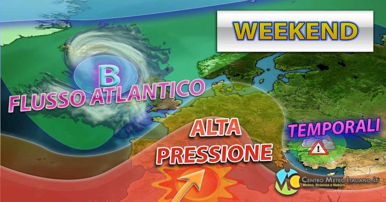 METEO – ANTICICLONE torna protagonista nel WEEKEND con TEMPERATURE in nuovo aumento: i dettagli