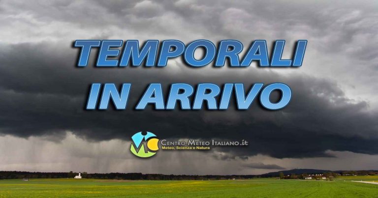 METEO – Oggi rischio FORTI TEMPORALI e NUBIFRAGI, scatta l’ALLERTA su alcune regioni d’ITALIA