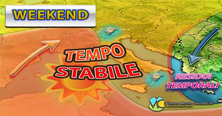 METEO ITALIA – Torna il bel tempo tra WEEKEND e prossima settimana, ma possibile senza eccessi di CALDO