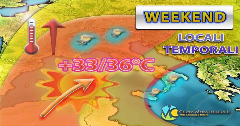 METEO – L’ANTICICLONE SALE in CATTEDRA nel WEEKEND, ma non mancherà qualche nota di residuo MALTEMPO: i dettagli