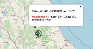 terremoto lazio 21 giugno 2022