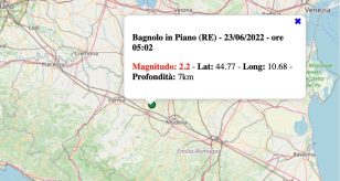 terremoto oggi 23 giugno 2022 emilia-romagna